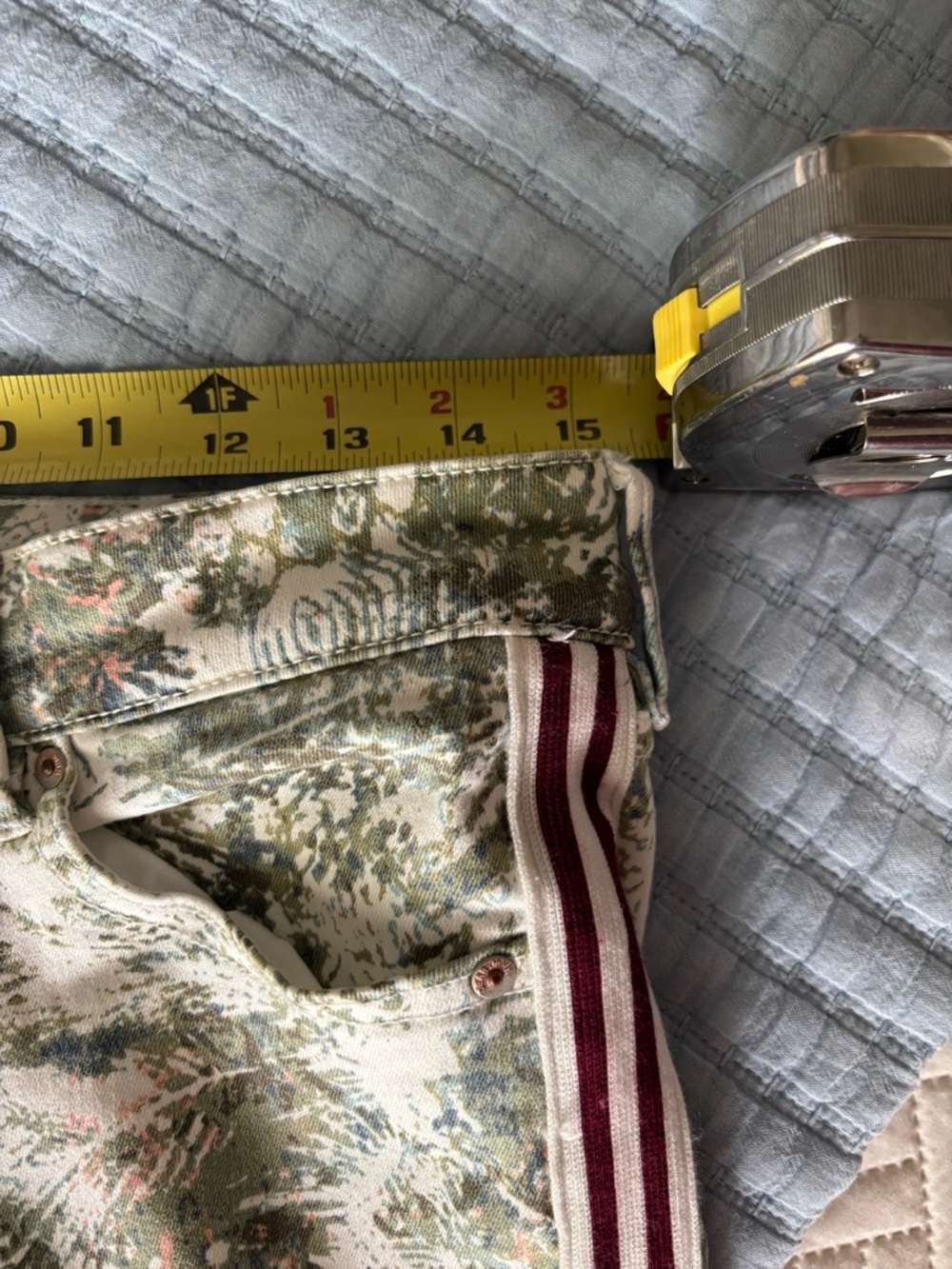 Dear John Floral-Print Cream and Green Women's Jeans - Picture 14 of 14